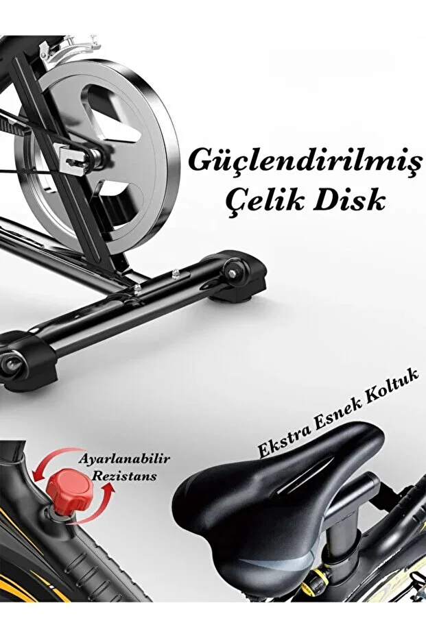 Relax Premium Kondisyon Bisikleti Spinning Bike Egzersiz Aleti, Bluetooth + Uygulama(150 Kg Kapasiteli)
